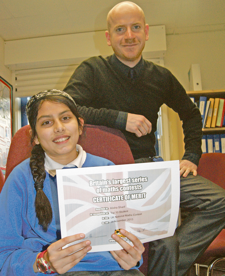 PROUD: St Matthews Mathematics teacher, Mr Brendon Shanahan was delighted that the school came third overall and reserved praise for the overall winner, Alisha Sharif