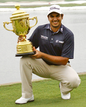 WINNER: Gaganjeet Bhullar clinched the Indonesian Open last weekend to signal his fifth career win on the Asian Tour