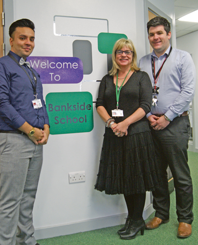 STAFF: Almost 100 dedicated members of staff work at the school (l-r) Reception and Nursery teacher, Mr Salik Miah; Headteacher, Ms Sarah Rutty