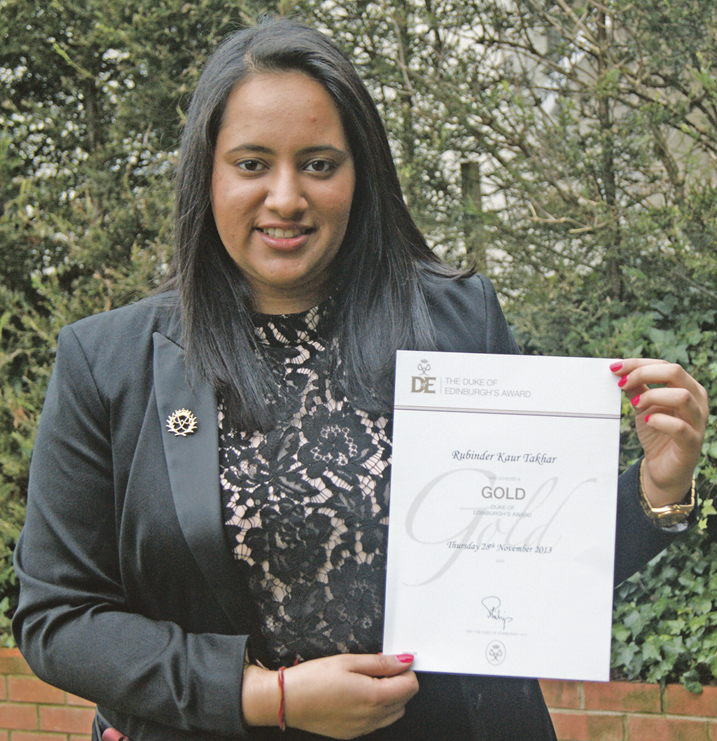 CHAMPION: Ruby Kaur completed the 12-month challenge which included a four day trip to Cambodia to volunteer in an orphanage