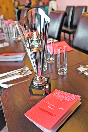 AWARD: The trophy will remain in Bradford for an unprecedented fourth year in a row as the city is reaffirmed as the Curry Capital of Britain.
