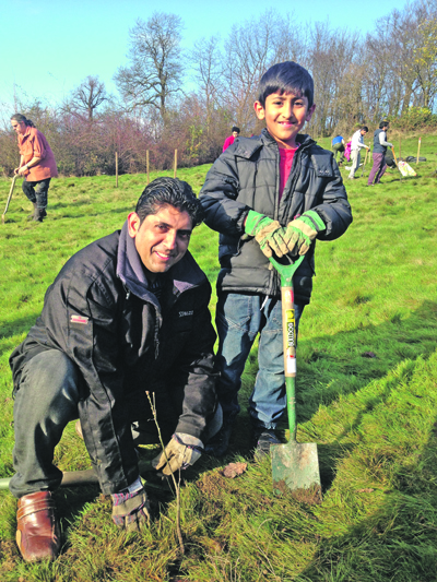 NATURE: Volunteers have helped plant thousands of trees since the project began two years ago