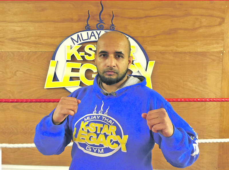 CHAMP: Mubz Bajwa completed 111 rounds of full contact sparring to break the World Record as he raised money for Mary Steven’s Hospice