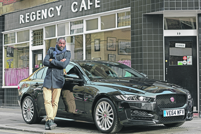 Idris Elba and the Jaguar XE