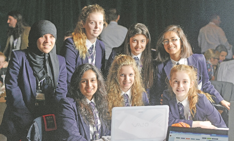 CLEVER: The Best App winning team included: Emily Ball, Hannah Wakefield, Ciara Gara, Tanaya Maslekar, Mia Bradley, Mahika Gogi, Bushra Tellisi, Beth Irwin-Jones