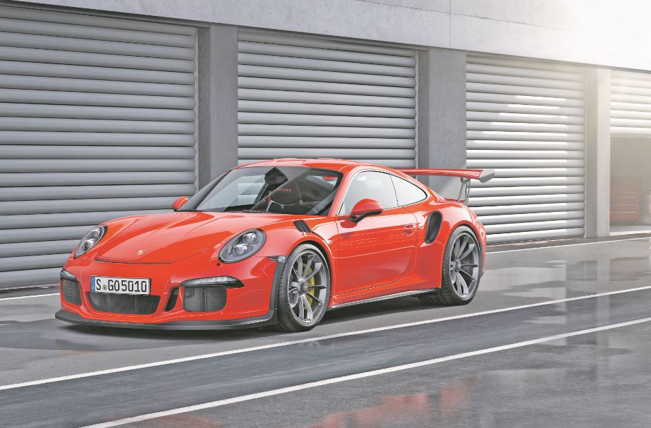 SUPERCAR: The new high-performance Porsche 911 GT3 RS accelerates from 0 to 62 mph in just 3.3 seconds