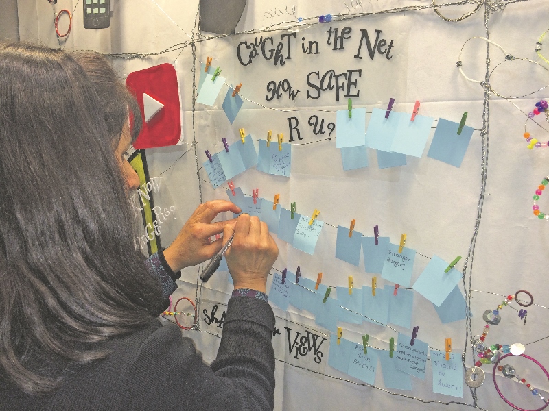 EXPLORE: Nasreen shares her views on the display, developed over a six week project