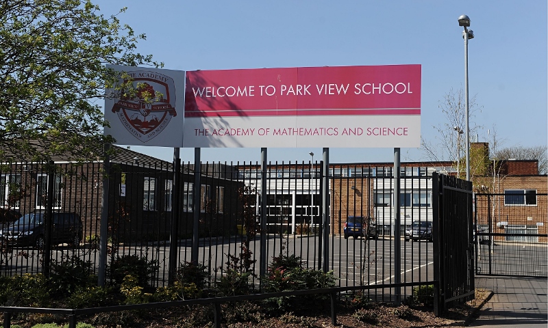 TARGET: The Park View academy in Birmingham was at the centre of the Trojan Horse enquiries