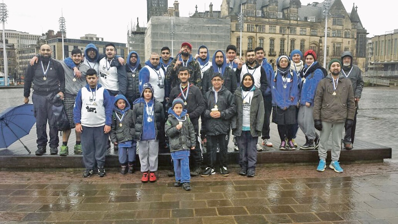 RUNNERS: Around 30 people took part in the challenging 10km run last week in aid of the Islamic Relief charity