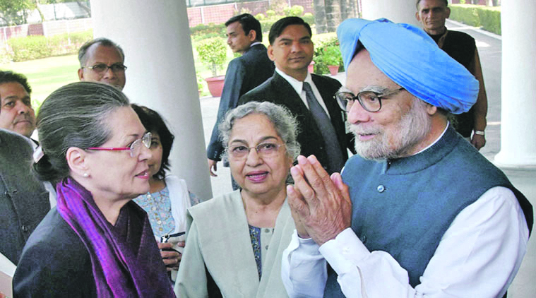 OPPOSITION: India’s political parties unite against Prime Minister Narendra Modi’s land reforms, President of the Congress Party Sonia Gandhi was joined by former Prime Minister Manmohan Singh and other leaders