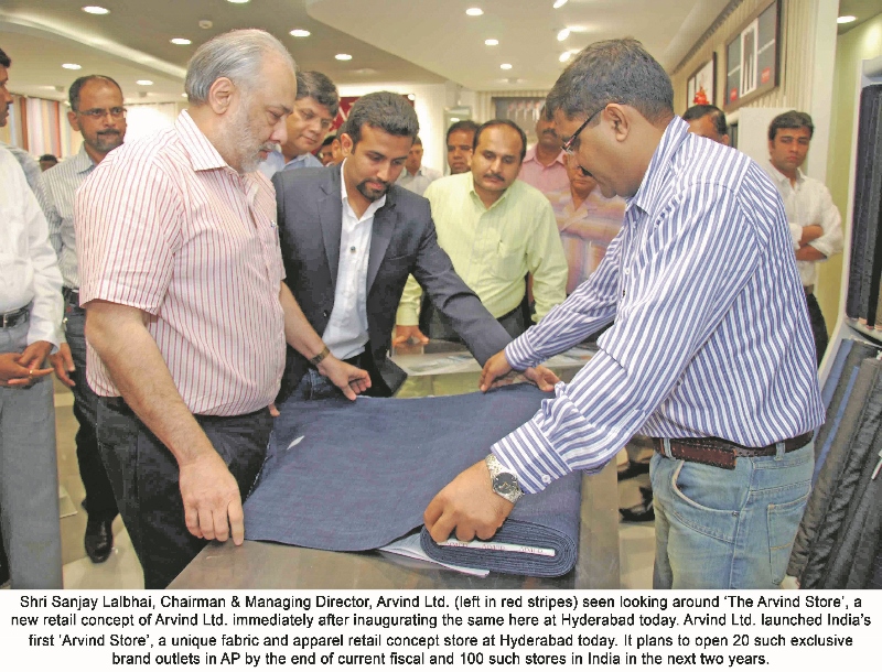 LAWSUIT: Texile guru Shri Sanjay Lalbhai (left) is the Managing Director of the company fined Arvind Ltd in India