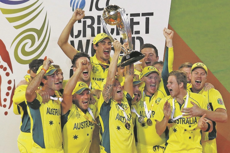 CHAMPIONS: Australia clinched their fifth world title after a convincing victory over New Zealand in Melbourne