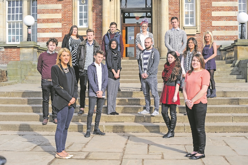 SUPPORT: Fourteen students were awarded a £1,000 scholarship to help them with their studies