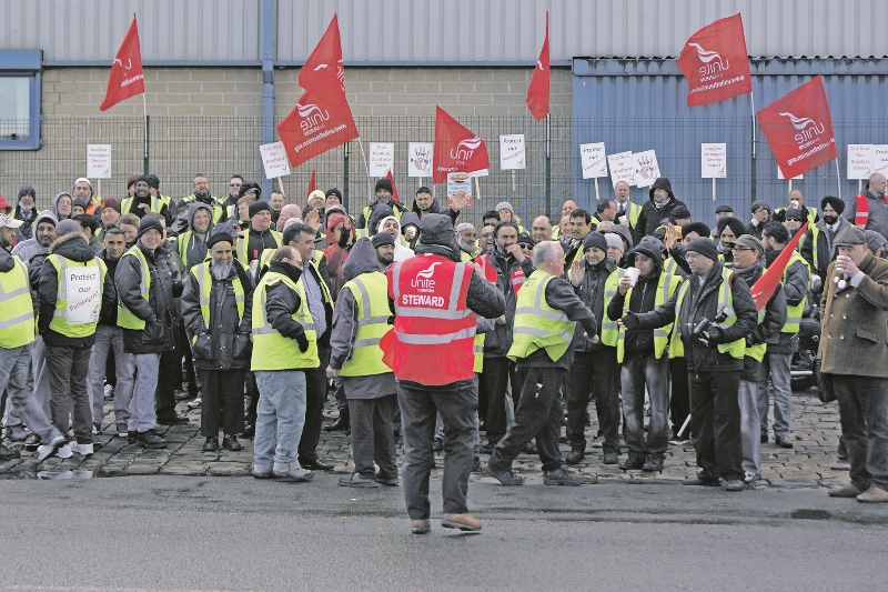 SUPPORT: Hundreds of protestors turned out over the two days to show their solidarity with the drivers
