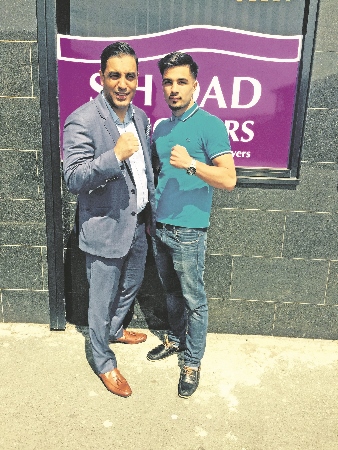 SPONSOR: Shazad Dad, of S H Dad Solicitors, is one of the main supporters of Ghaz’s rising career