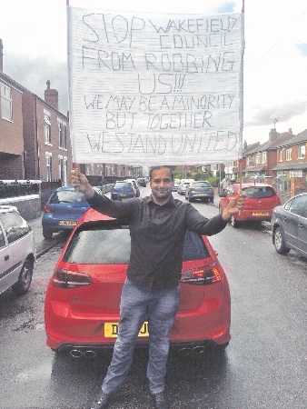 SUPPORT: Banners and signs were created to show the feelings of drivers in the city