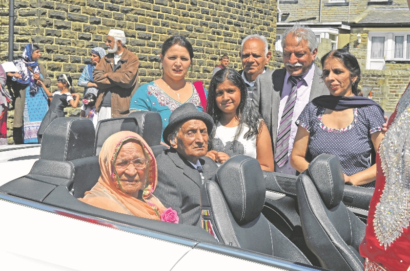LEADING: Karam and Katari Chand have been married for 89 years and were invited to lead the Girlington Parade earlier this month