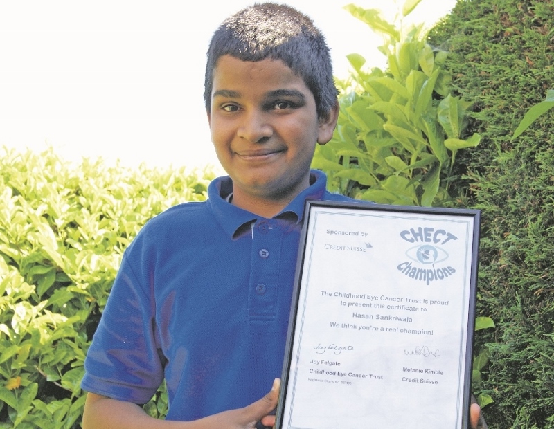 COMMENDED: Hasan Sankriwala has been named as a CHECT Champion for his ‘inspirational attitude’ after overcoming cancer