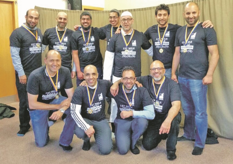 CYCLE: 16 men from the Shipley Masjid Association completed the 130-mile challenge down the North of England’s longest canal