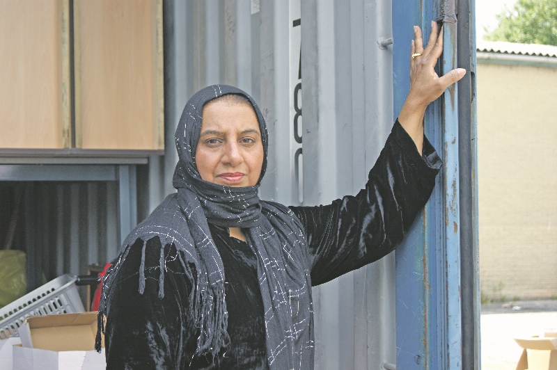 FULL: The 40-foot container was ‘full to the brim’ with supplies when it was sent off on Wednesday