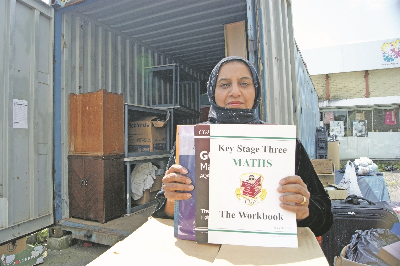 EDUCATIONAL: As well as taking almost 100 sewing machines to Burkina Faso, Razia will help distribute 9,000 books to schools in the African nation after sending off her 40 foot container last week