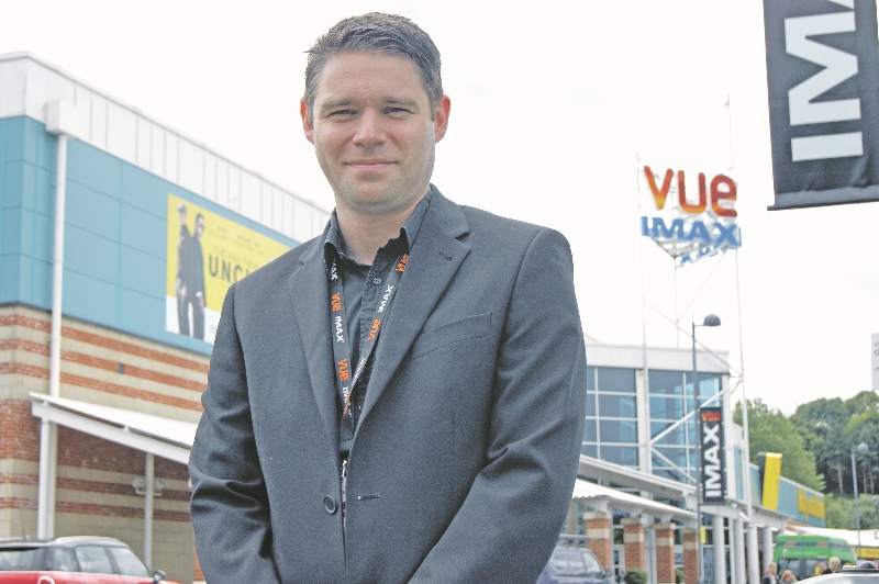 MOVIES: Robert Parker, general manager at Kirkstall Road’s Vue cinema, was excited for the launch event