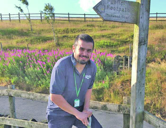 PROMOTION: Philip Singh was a volunteer with Calderdale Council’s Countryside and Woodland’s team before landing a full time job with the council team 12 months later