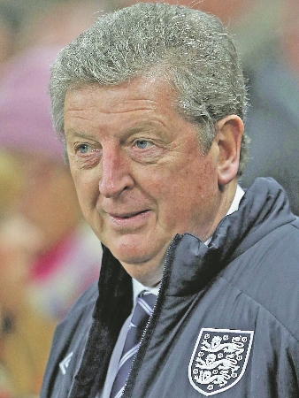 HAPPY: England manager, Roy Hodgson, says England ‘have a good chance of qualifying’ following the group draws