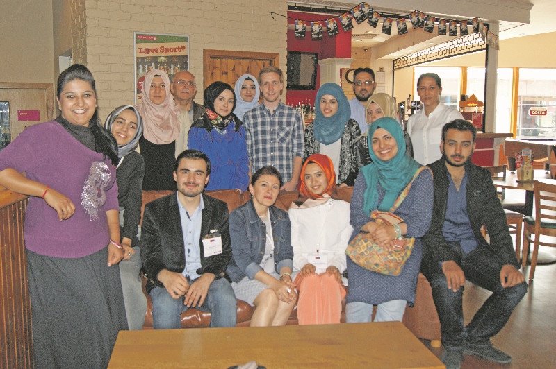 SMILES: Members of ICLS and WALD were able to enjoy a trip to the bowling alley during their busy schedule