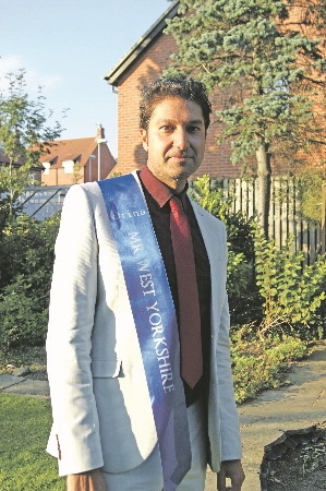 WINNER: Waheed Ahmed was named Mr West Yorkshire last month after returning to modelling less than 12 months ago