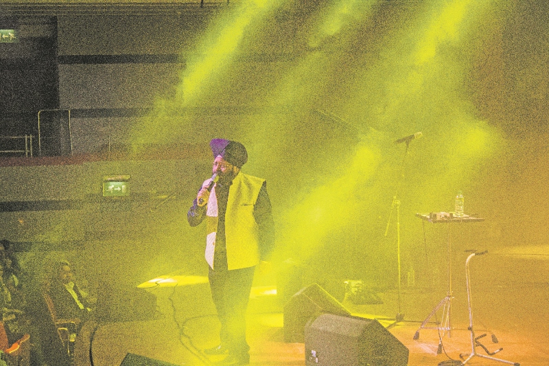 MUSIC: Opening the show was renowned singer, Jas Wouhra, who performed a selection of his new compositions