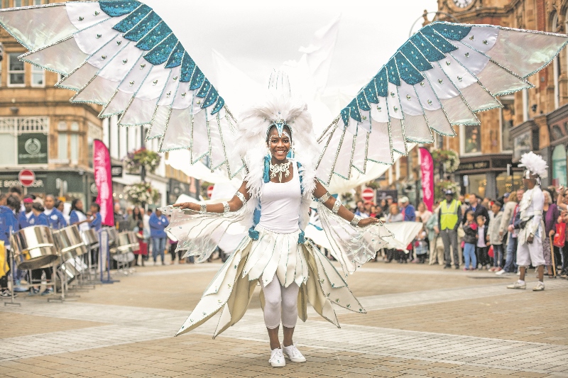 ENTERTAINMENT: Hundreds of dancers took to the streets on Monday to mark the annual Leeds West Indian Carnival