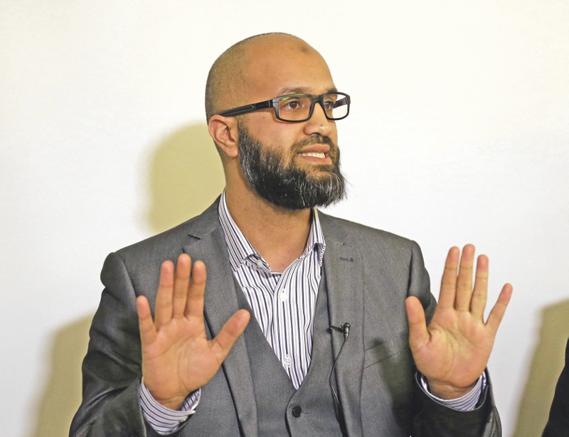 “MISTAKES MADE”: CAGE research director Asim Qureshi talks during a press conference