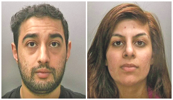 SCAM: Married couple, Saqib Bashir and Rimla Chaudurey, were sentenced to eight months in prison, suspended for 12 months, after conning online shoppers out of almost £15,000