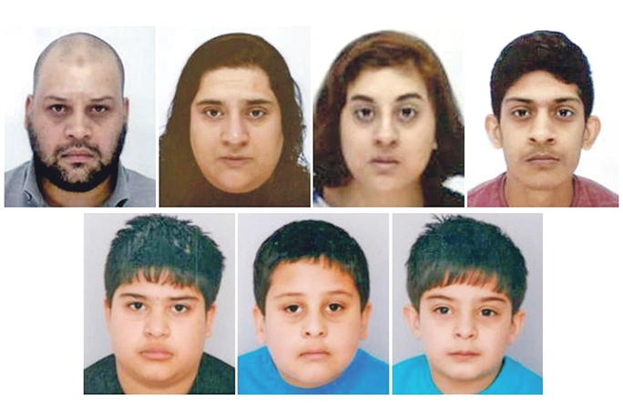 DISAPPEARED: The Ameen family have not been seen since 5th October and are feared to be travelling to join extremists abroad