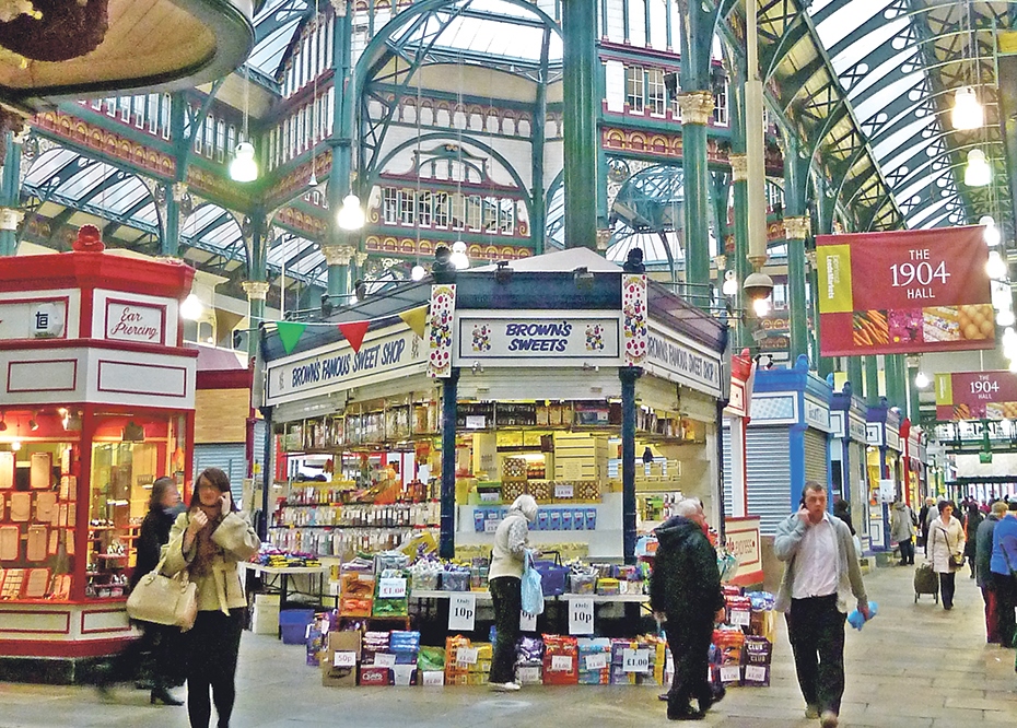 BUSY: Kirkgate Market is one of Europe’s largest indoor markets, selling a huge range of products