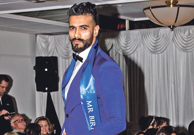 CHAMP: Zain Hassan was awarded the Mr Photogenic title from the Mr British Empire Awards in August