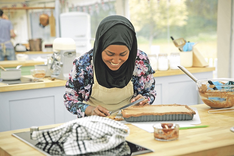 FFAMOUS: From baking for her family in Leeds to showcasing her talents in the kitchen to millions nationwide, it has been a meteoric rise for Nadiya (Images courtesy of: BBC/Love Productions)