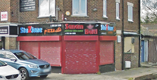 FINED: Mr Rafiq, of Stazione Pizza and Sanam Balti, was fined for selling beef instead of lamb in one of his takeaway’s dishes (pic: Google Maps)
