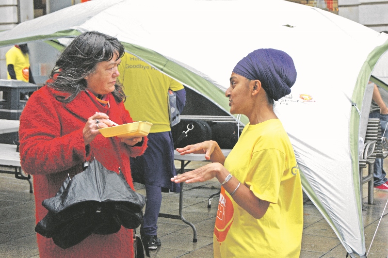 AWARENESS: Organisers said many people were unaware of the free food scheme at gurdwaras