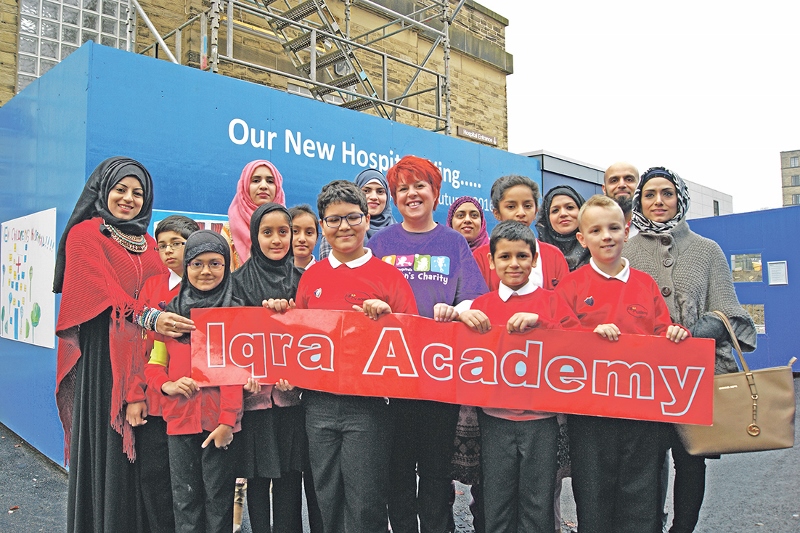 ARTY: Pupils, teachers and parents from Iqra Academy enjoyed a trip to the Bradford Royal Infirmary last week to see their artwork displayed at the hospital’s newest wing