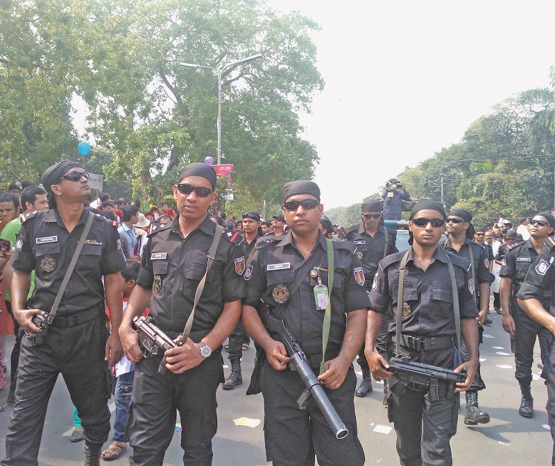 SEARCH ON: Bangladesh police are searching for attackers