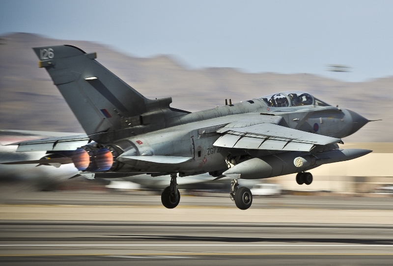 BOMBING RAID: RAF Tornado jets hit six oilfield targets hours after the parliamentary vote (pic credit: Sgt Paul Oldfield, MOD)