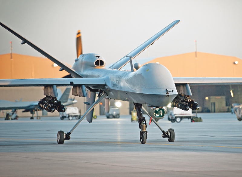 ON PATROL: Reaper Remotely Piloted Air System (by Sergeant Ross Tilly, RAF, UK MOD / Crown Copyright 2014 used under open government licence)