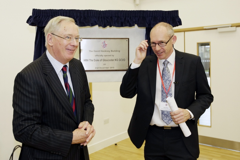 OPEN: The Duke of Gloucester, Prince Richard, was the guest of honour as the David Hockney Building was officially opened this week