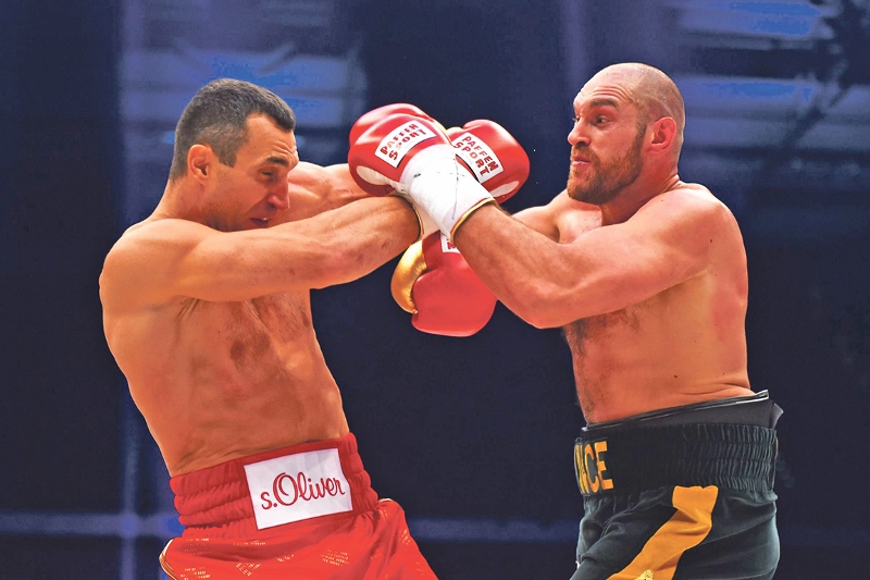 FIGHT: Tyson Fury became the new Heavyweight champion after a unanimous points victory over Wladimir Klitschko