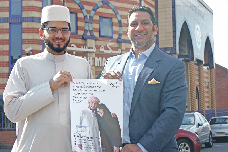AMBASSADORS: Ikram Butt and Qari Asim are both ambassadors of the White Ribbon campaign