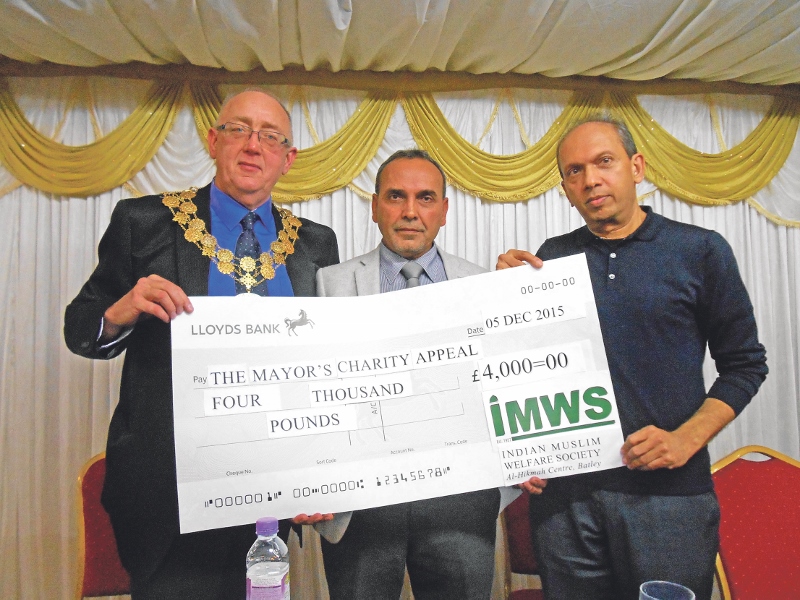 FUNDRAISING: The Indian Muslim Welfare Society raised £4,000 for the Kirklees Mayor’s Appeal this year with the help of seven local mosques