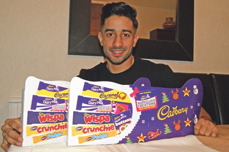 CHOCOLATE: Qais Ashfaq is confident of beating the appeal target this year