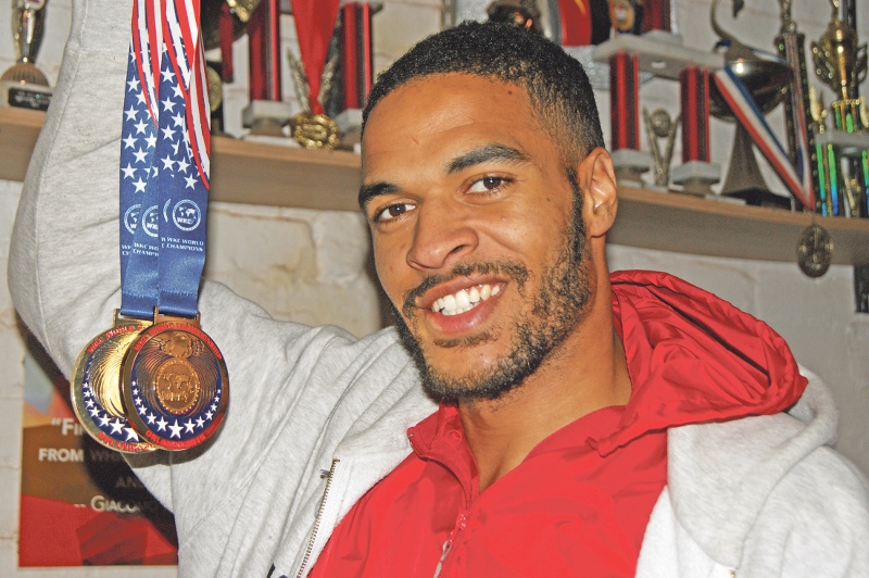 GOLDEN: Robbie Kennedy claimed two Gold medals at the WKC World Championships in Florida earlier this month
